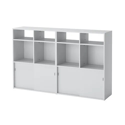 SPIKSMED - 收納組合, 淺灰色, 155x32x96 公分 | IKEA 線上購物 - PE937257_S4