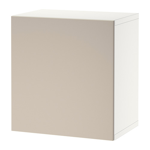 BESTÅ - wall-mounted cabinet combination, white/Lappviken light grey/beige | IKEA Taiwan Online - PE824422_S4