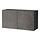 BESTÅ - shelf unit with doors, black-brown/Kallviken dark grey | IKEA Taiwan Online - PE824447_S1