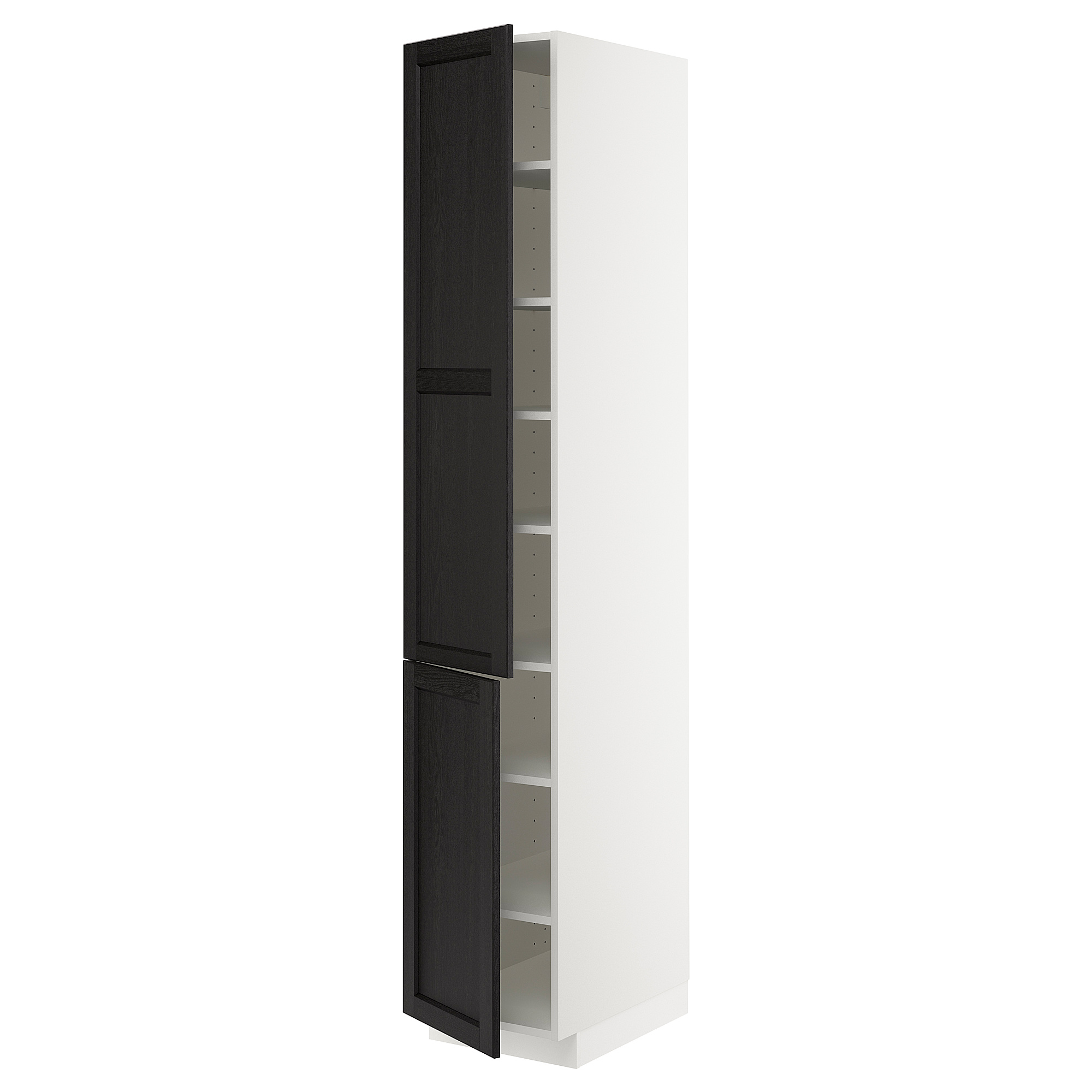 METOD high cabinet with shelves/2 doors