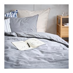 ÄNGSLILJA - quilt cover and 2 pillowcases, light beige-green | IKEA Taiwan Online - PE790736_S3