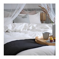 ÄNGSLILJA - quilt cover and 2 pillowcases, grey | IKEA Taiwan Online - PE701209_S3