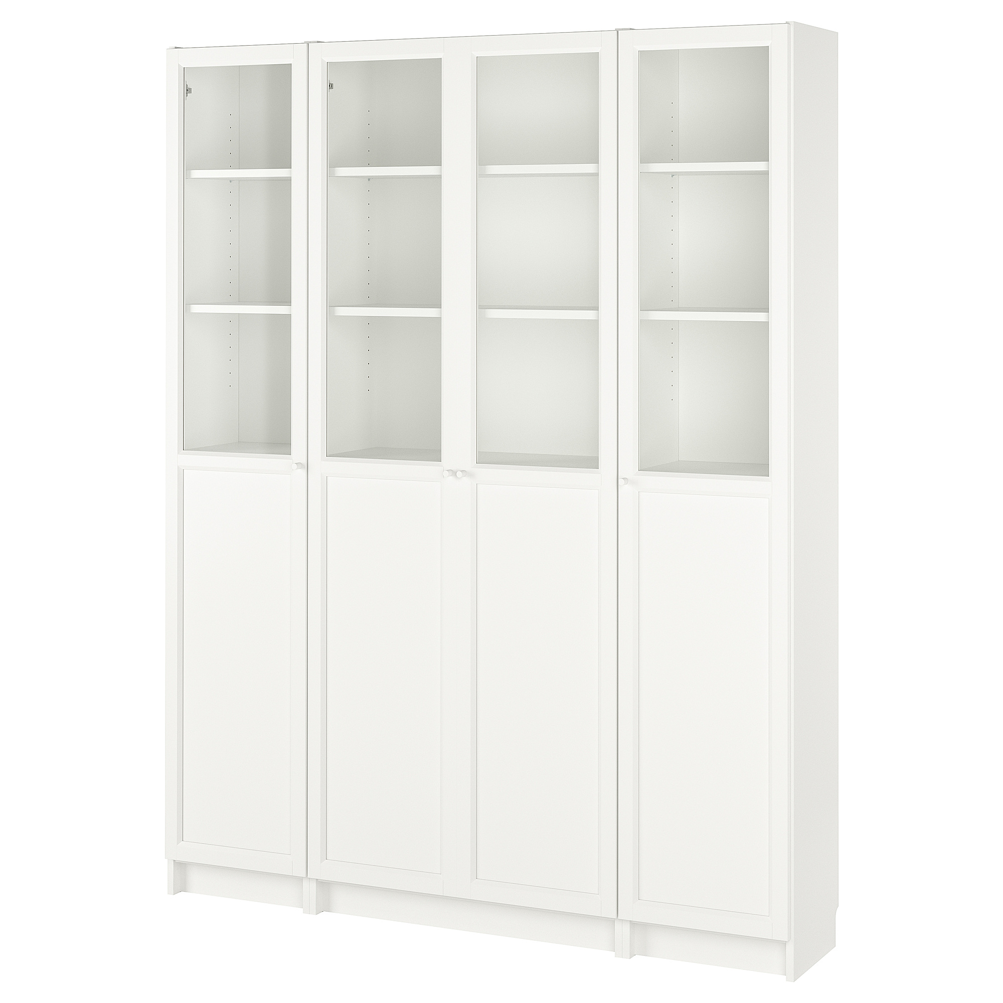 BILLY/OXBERG bookcase comb w panel/glass doors