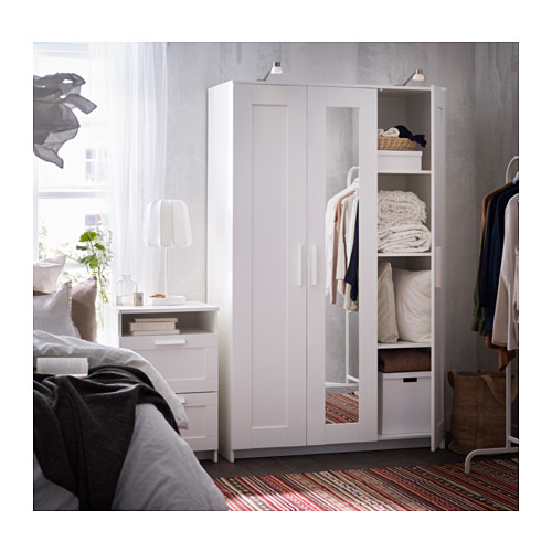 BRIMNES - 三門衣櫃/衣櫥, 白色 | IKEA 線上購物 - PH136365_S4