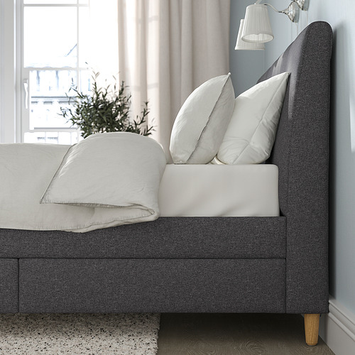 IDANÄS upholstered storage bed