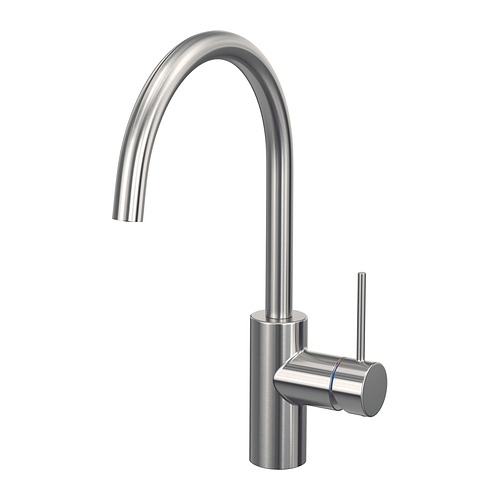SALLSJÖN - kitchen mixer tap single side lever, stainless steel colour | IKEA Taiwan Online - E1007345_S4