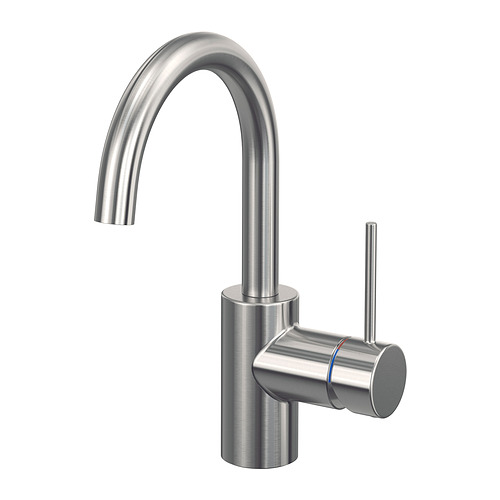 SALLSJÖN - mixer tap single side lever, stainless steel colour | IKEA Taiwan Online - E1007346_S4