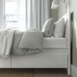 IDANÄS bed frame with storage