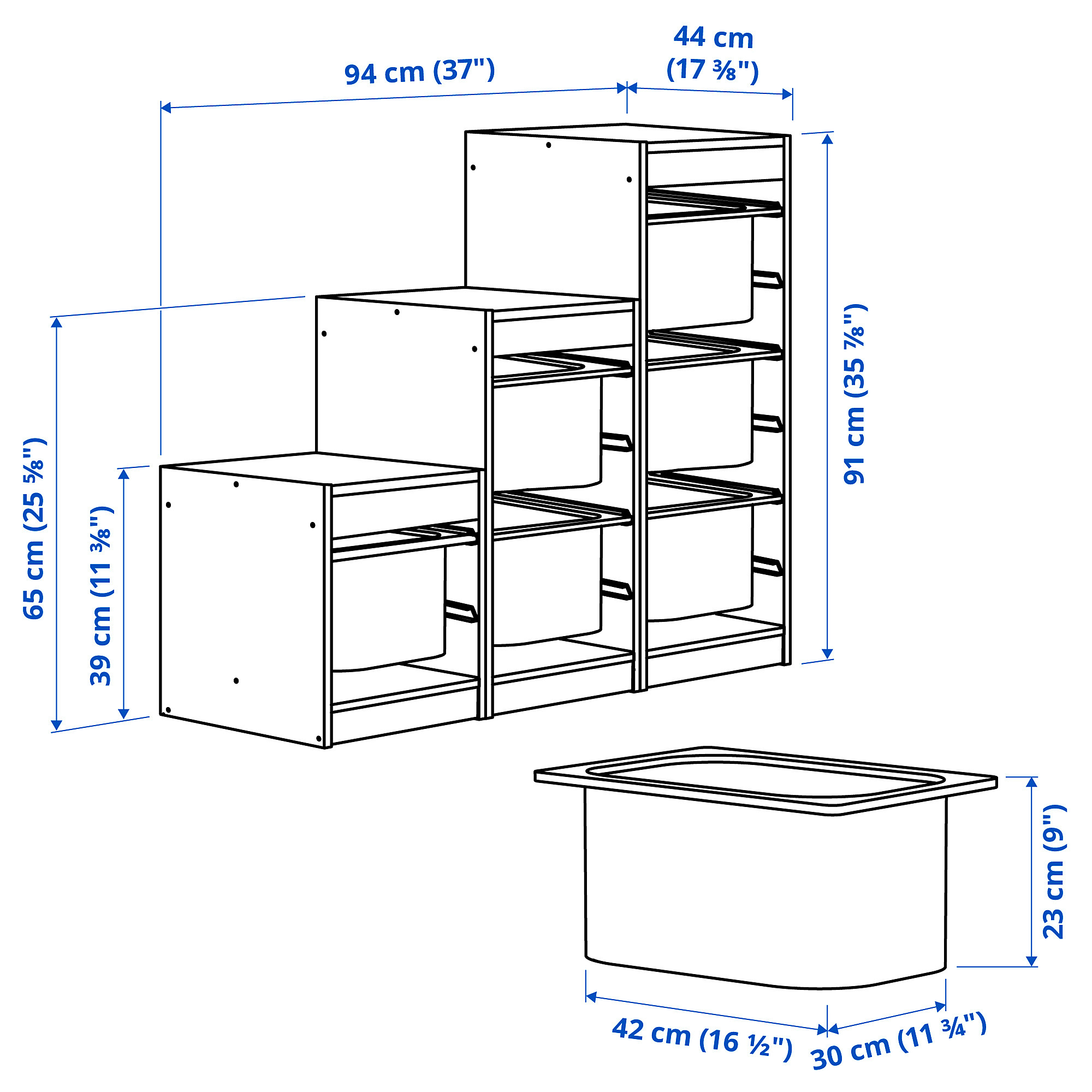 TROFAST storage combination