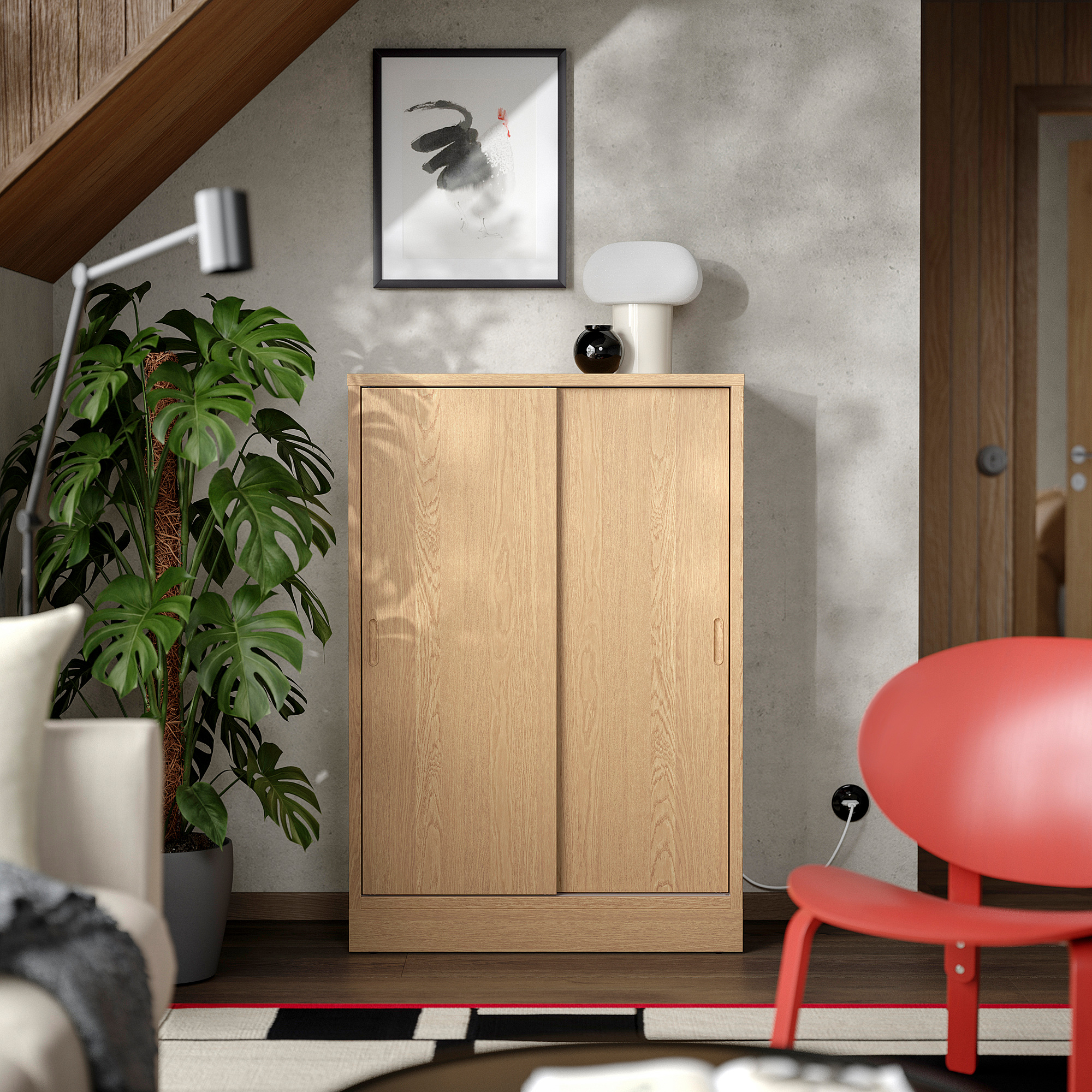 TONSTAD cabinet with sliding doors