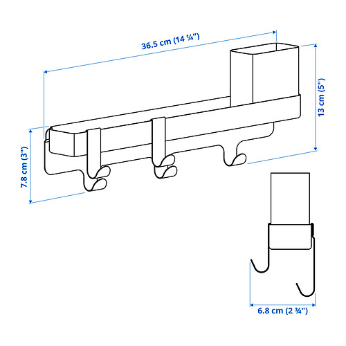 ALTARLIDEN hook rack