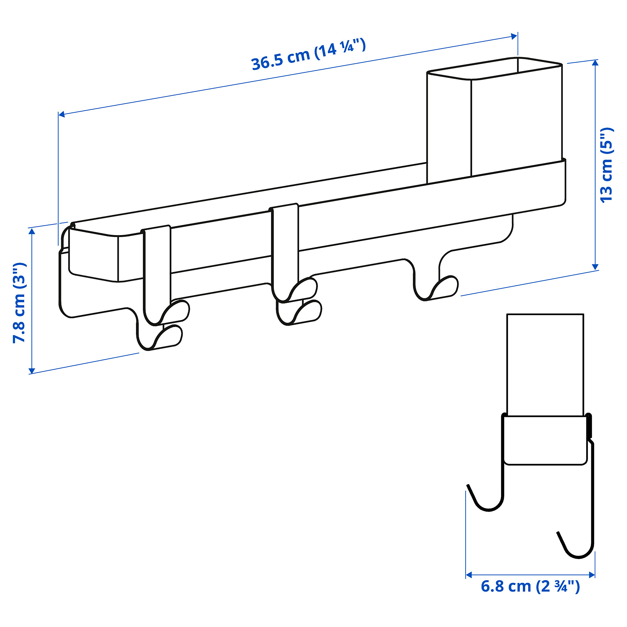 ALTARLIDEN hook rack