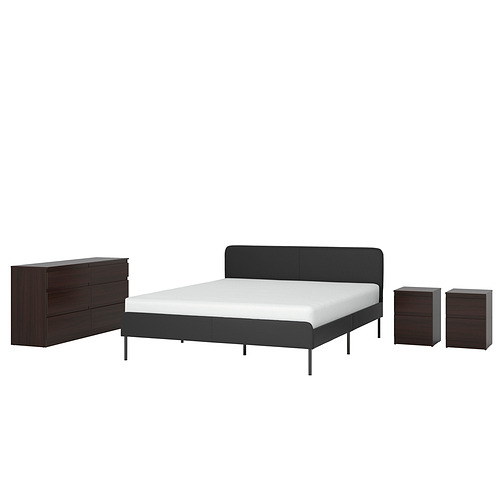 SLATTUM/KULLEN bedroom furniture, set of 4