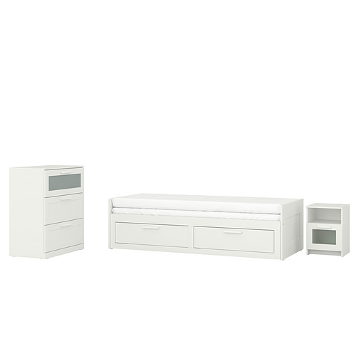 BRIMNES bedroom furniture, set of 3