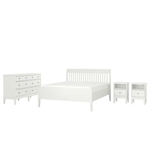 IDANÄS - 臥室家具 4件組, 白色, 150x200 公分 | IKEA 線上購物 - PE866481_S4