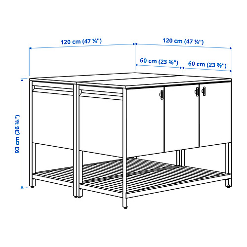 BÅTSKÄR outdoor kitchen island