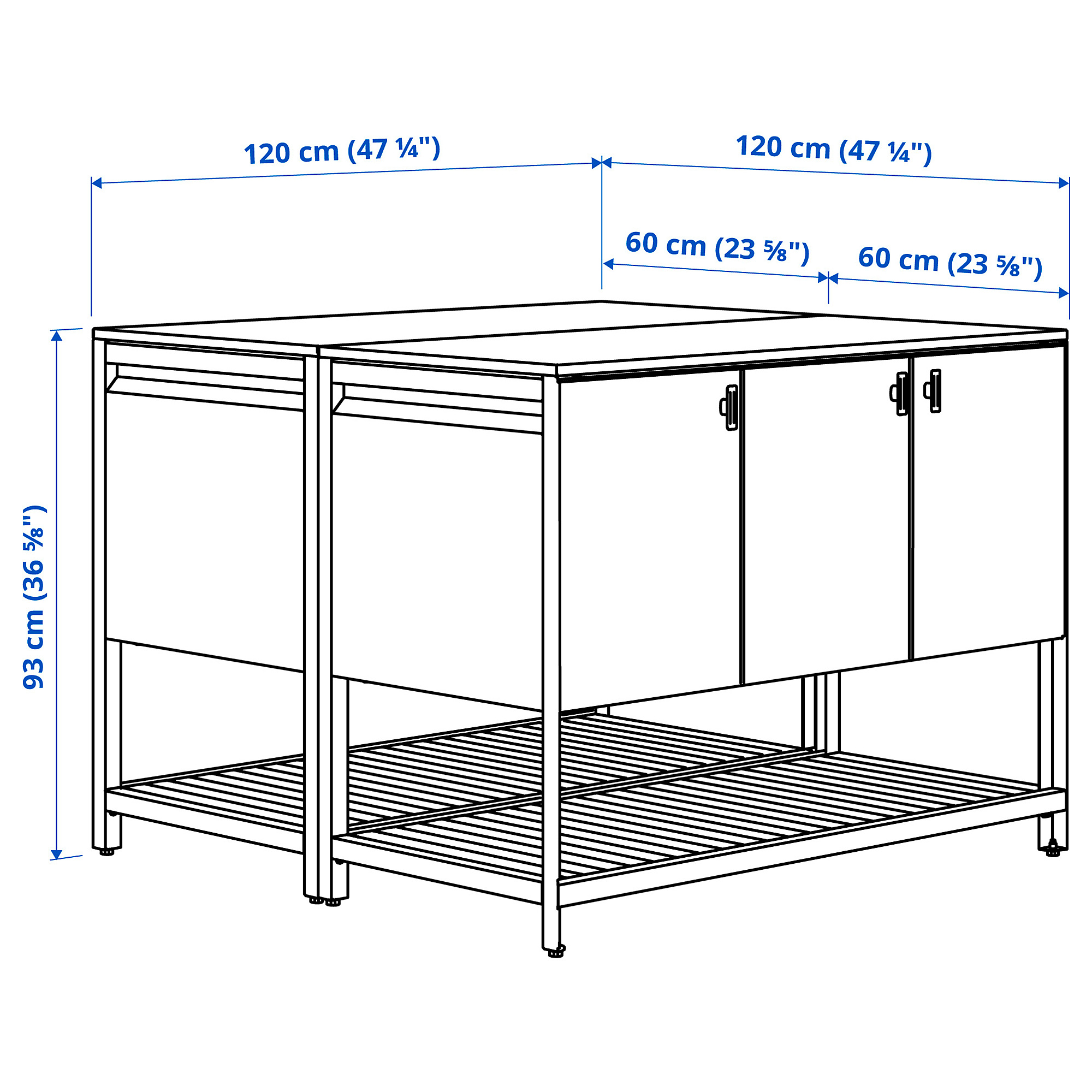 BÅTSKÄR outdoor kitchen island