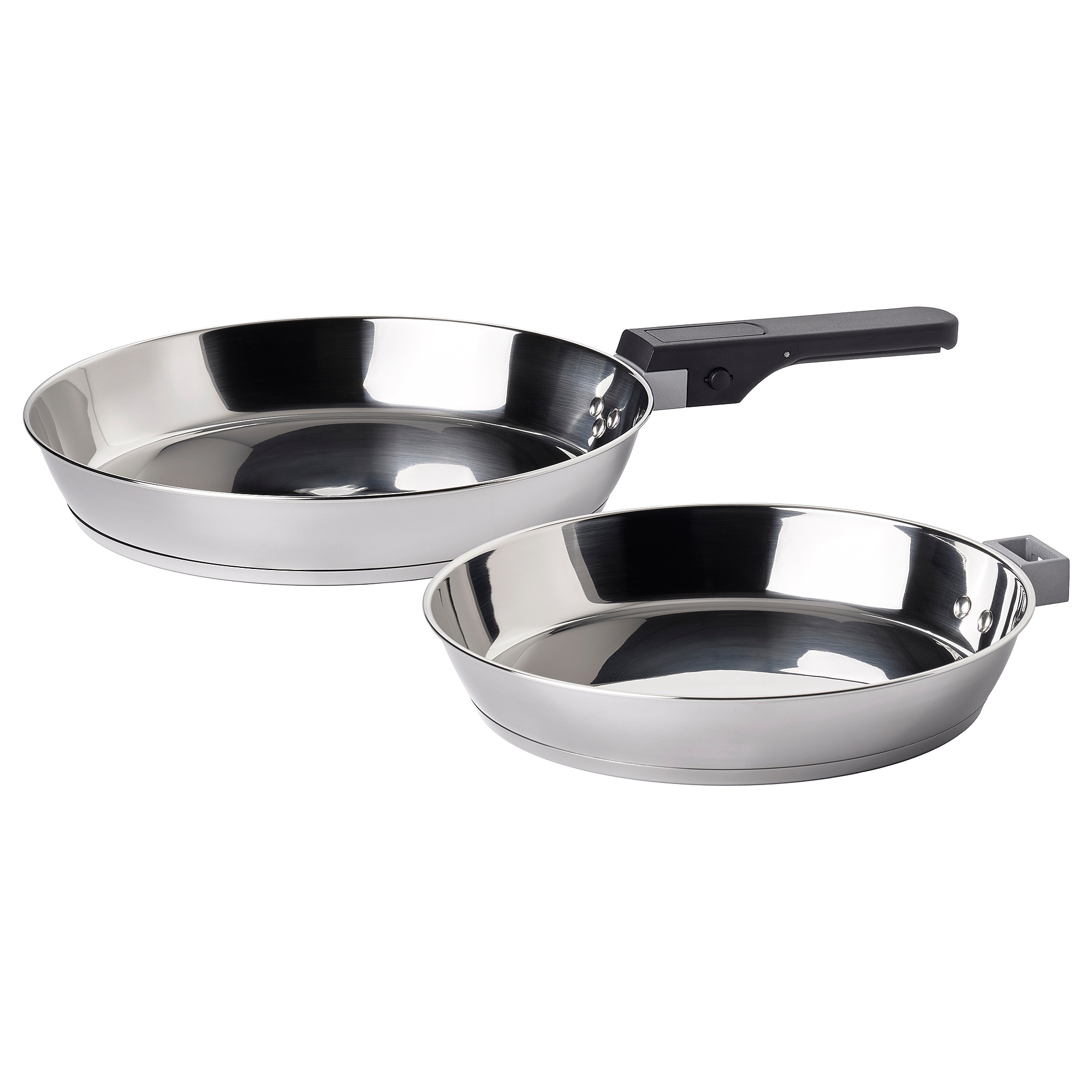 SLÄTROCKA cookware kit with detachable handle