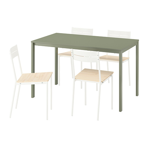 VIHALS 餐桌附4張餐椅