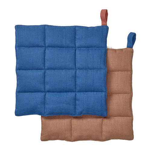 SOLUPPGÅNG - pot holder, blue/brown, 21x21 cm | IKEA Taiwan Online - E1007387_S4