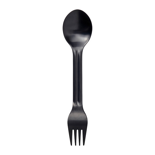 SOLUPPGÅNG - spork, dark grey, 19 cm | IKEA Taiwan Online - E1007390_S4