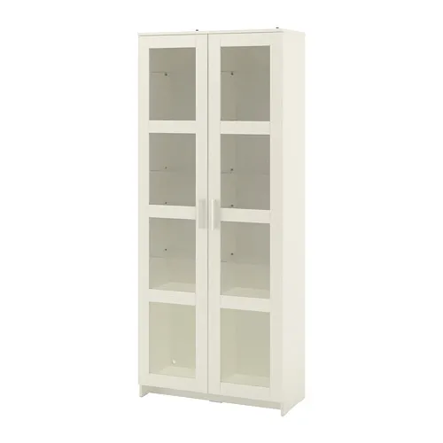 BRIMNES - 玻璃門櫃, 白色, 80x190 公分 | IKEA 線上購物 - PE681618_S4