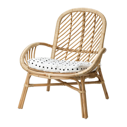 BJÖRKTRAST children's armchair cushion