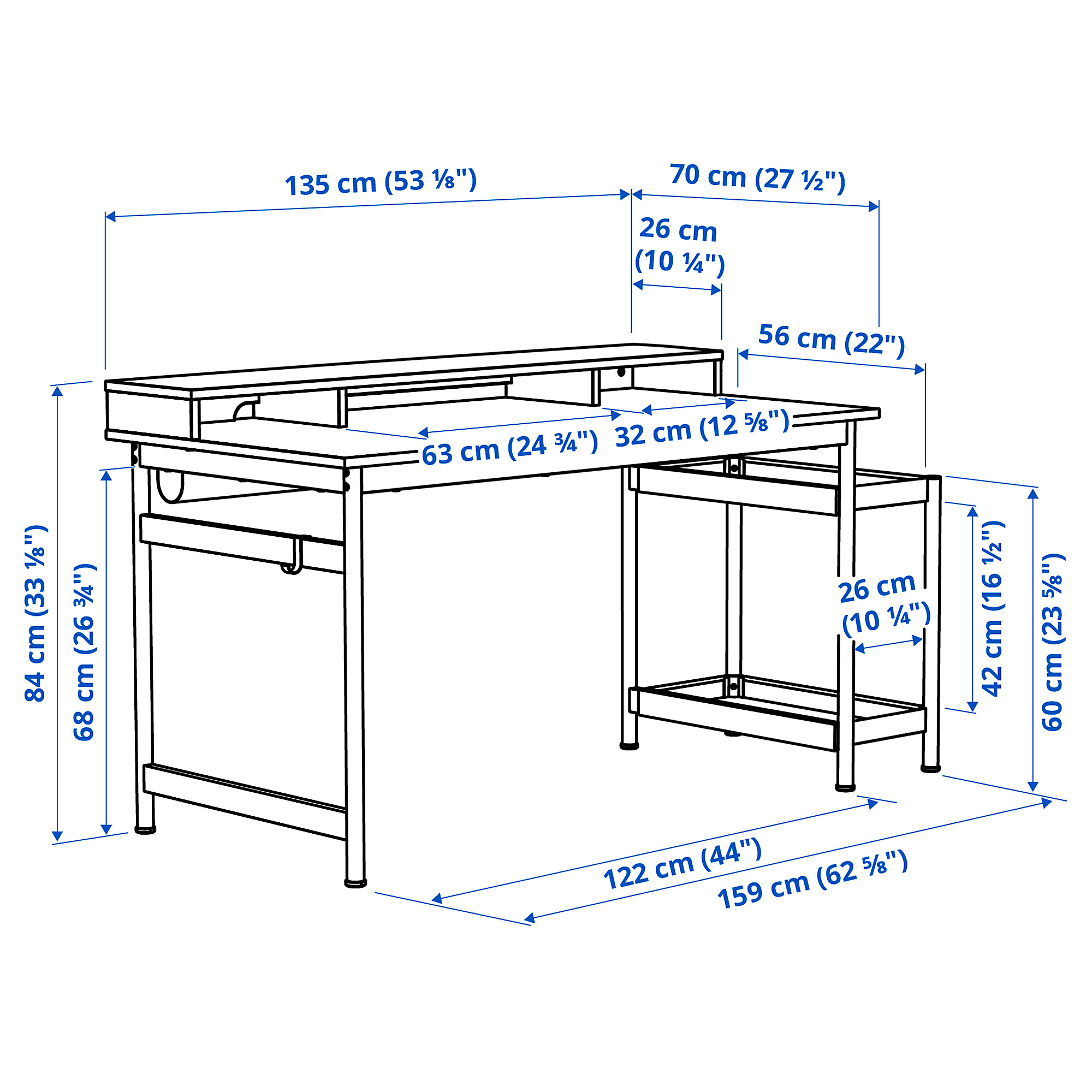 MULLSJÖ desk