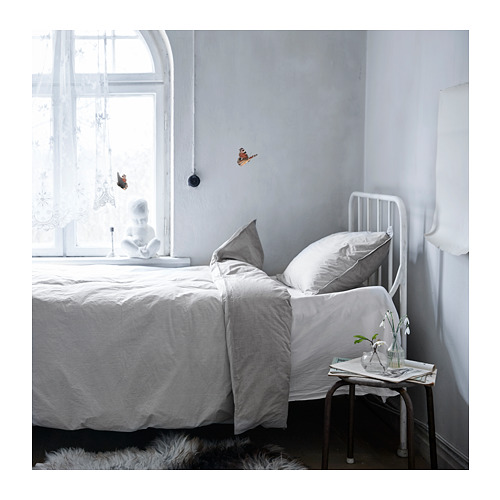 BLÅVINDA - quilt cover and pillowcase, grey | IKEA Taiwan Online - PH136466_S4