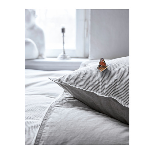 BLÅVINDA - quilt cover and pillowcase, grey | IKEA Taiwan Online - PH136517_S4