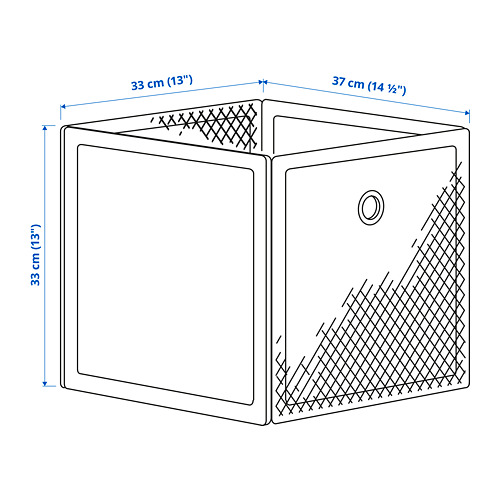 DRÖNJÖNS - 收納盒, 白色, 33x37x33 公分| IKEA 線上購物