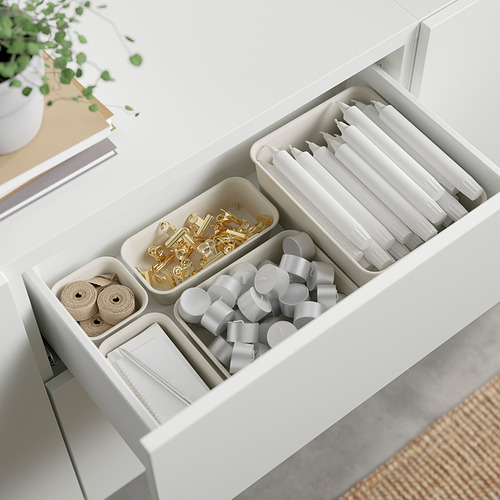 BESTÅ - storage combination with drawers, white Bergsviken/Stubbarp/beige marble effect | IKEA Taiwan Online - PE824552_S4