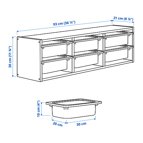 TROFAST wall storage