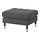 LANDSKRONA - footstool, Gunnared dark grey/metal | IKEA Taiwan Online - PE680123_S1