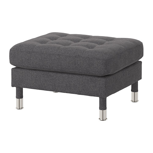 LANDSKRONA - footstool, Gunnared dark grey/metal | IKEA Taiwan Online - PE680123_S4