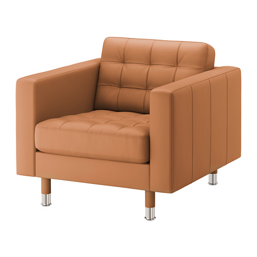 LANDSKRONA - 扶手椅, Grann/Bomstad 金棕色/金屬 | IKEA 線上購物 - PE680149_S4