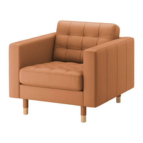 LANDSKRONA - 扶手椅, Grann/Bomstad 金棕色/木頭 | IKEA 線上購物 - PE680151_S4