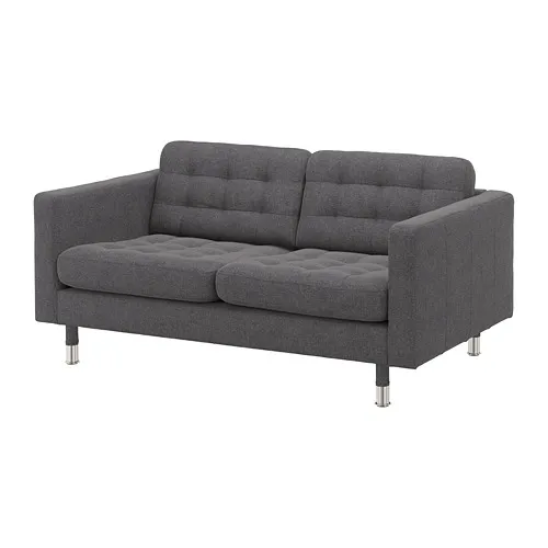 LANDSKRONA - 雙人座沙發，Gunnared 深灰色/金屬 | IKEA 線上購物 - PE680168_S4