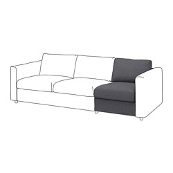 VIMLE - 單人座沙發布套, Hallarp 米色 | IKEA 線上購物 - PE776411_S3