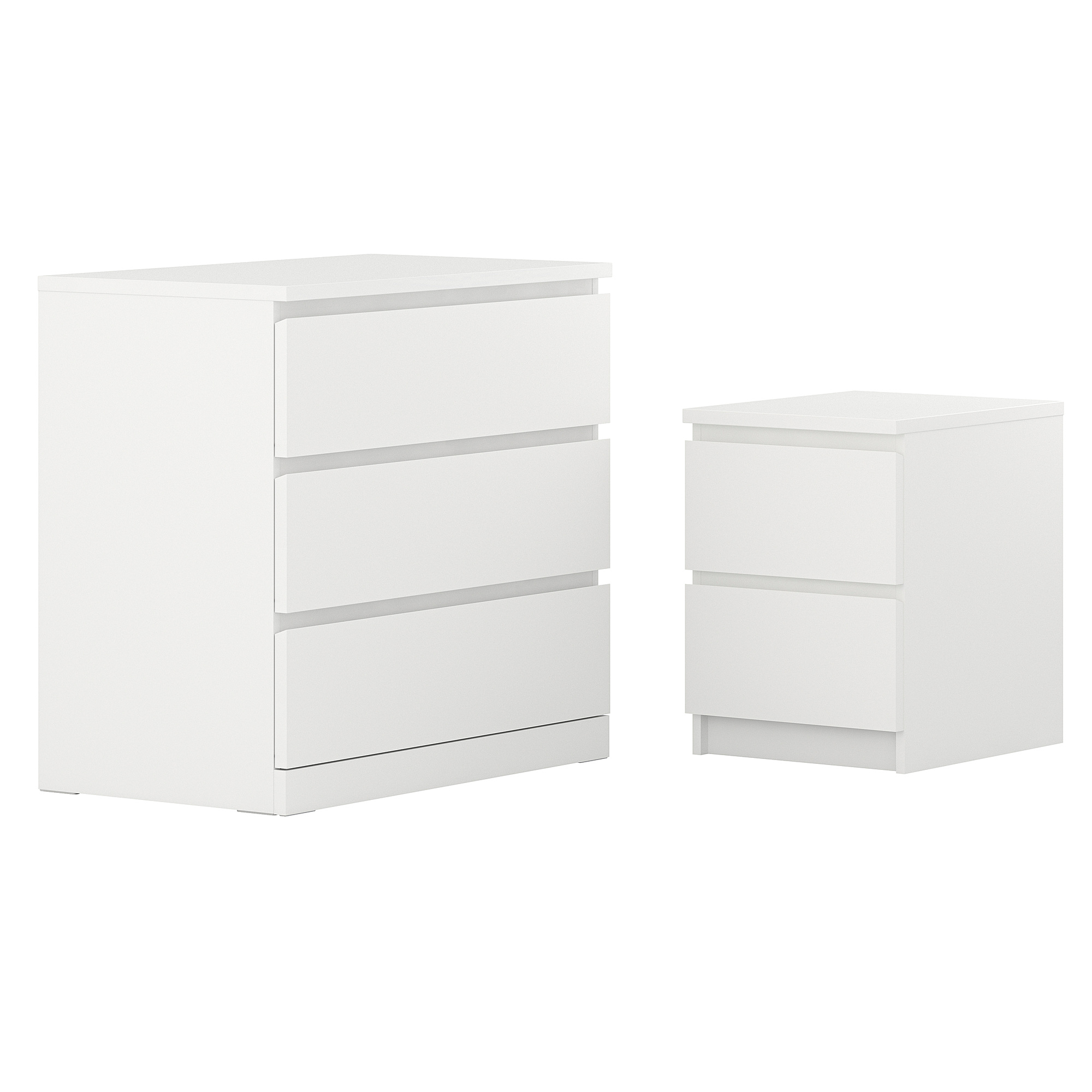 MALM bedroom furniture, set of 2