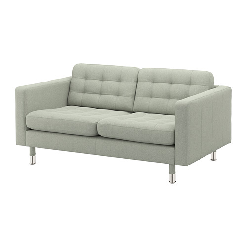 LANDSKRONA - 雙人座沙發, Gunnared 淺綠色/金屬, 164x89x78 公分 | IKEA 線上購物 - PE680173_S4