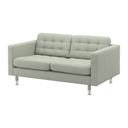 LANDSKRONA - 雙人座沙發，Gunnared 淺綠色/金屬 | IKEA 線上購物 - PE680173_S4