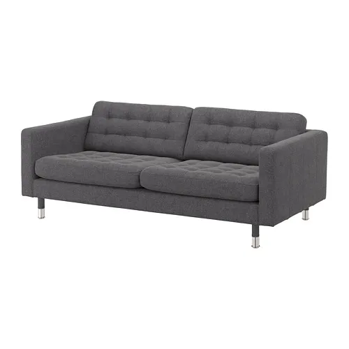 LANDSKRONA - 三人座沙發，Gunnared 深灰色/金屬 | IKEA 線上購物 - PE680184_S4