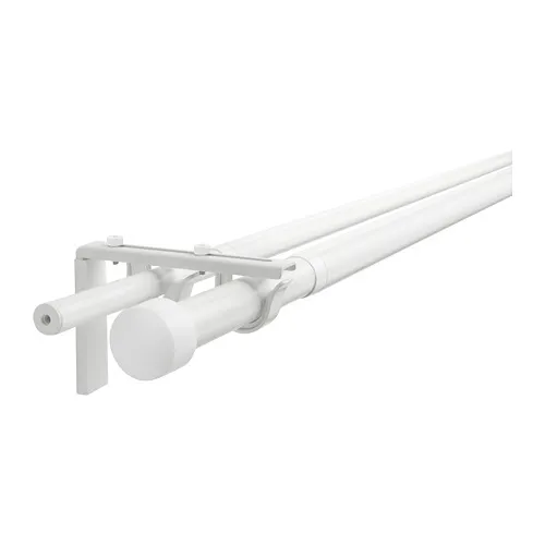 RÄCKA/HUGAD - 雙窗簾桿組合, 白色, 210-385 公分 | IKEA 線上購物 - PE680198_S4