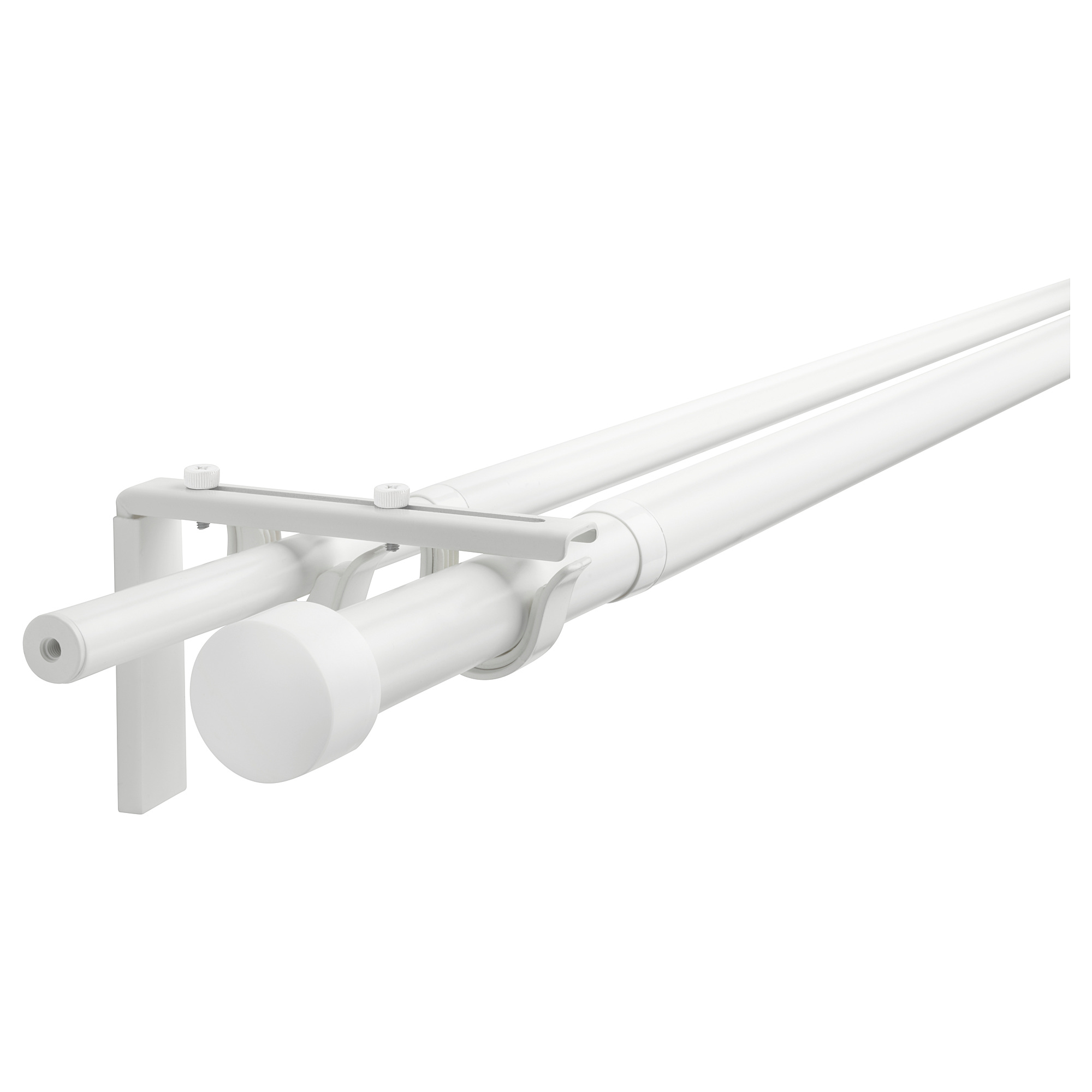 RÄCKA/HUGAD double curtain rod combination