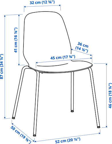 LEIFARNE - 餐椅, 淺橄欖綠/Broringe 黑色 | IKEA 線上購物 - PE824629_S4