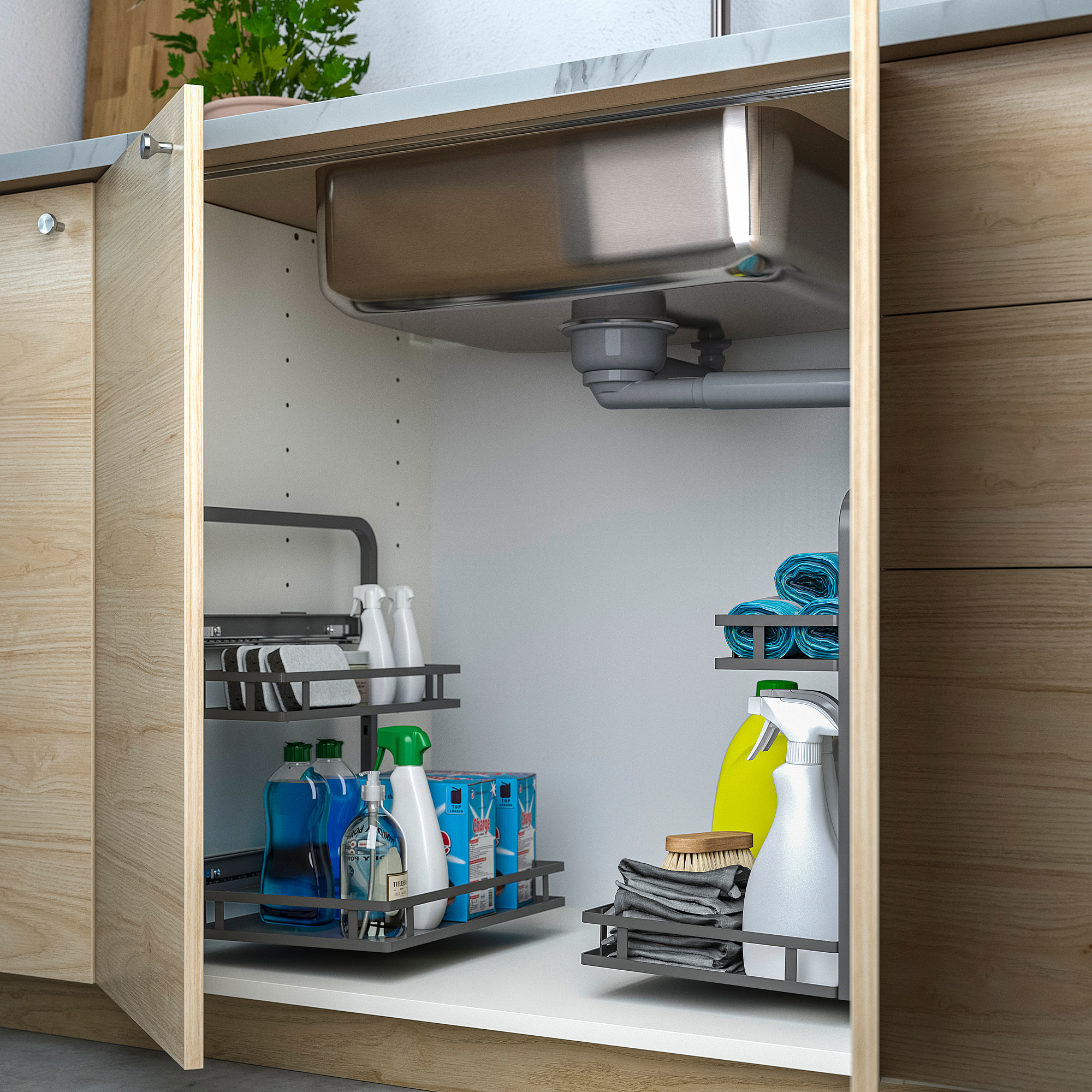 UTRUSTA 水槽下收納架