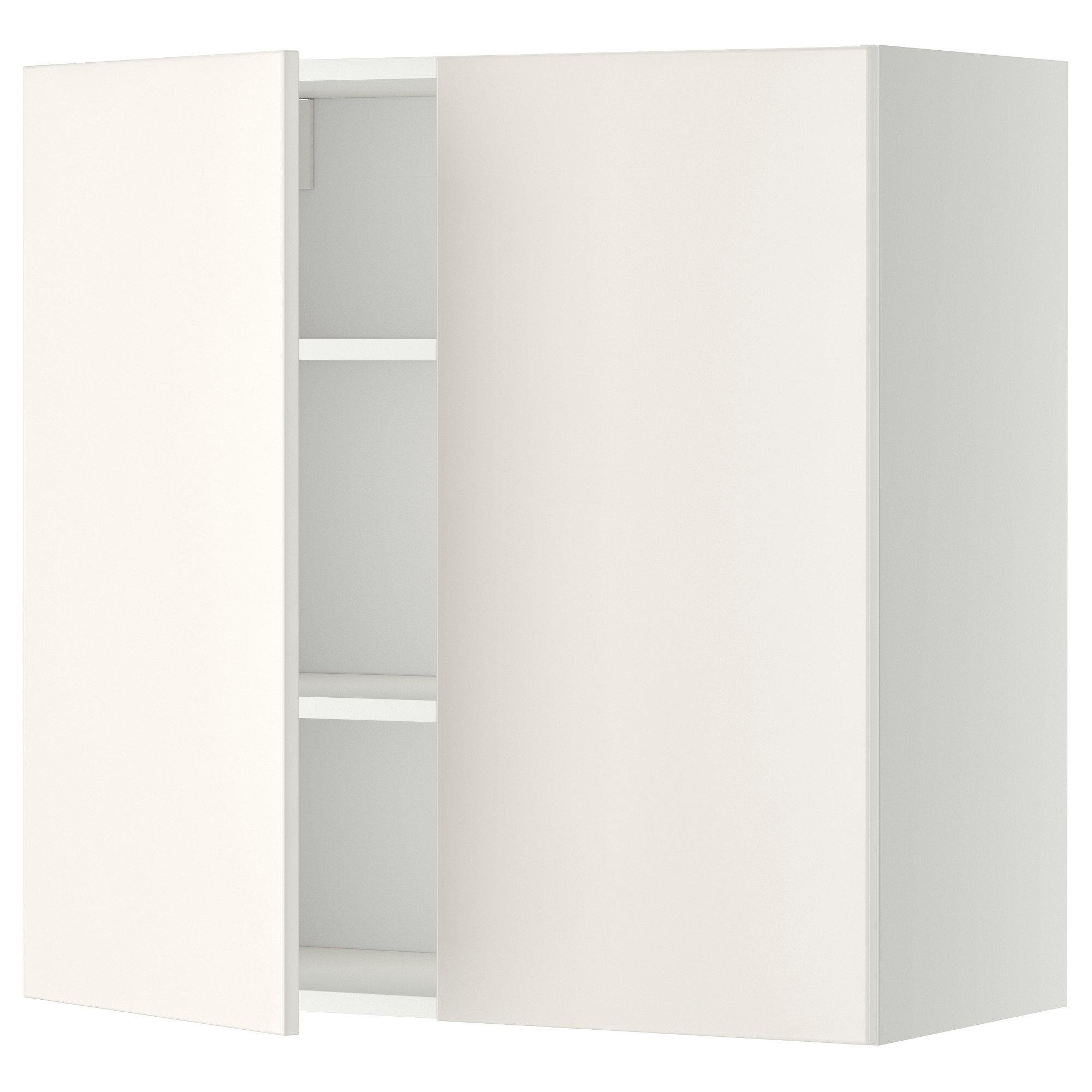 METOD wall cabinet with shelves/2 doors