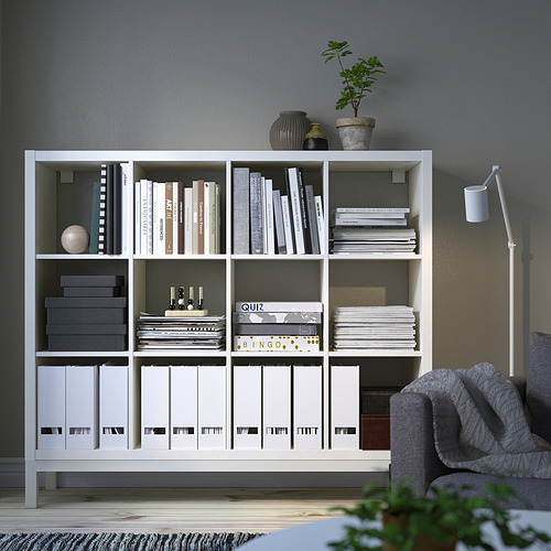 KALLAX - 層架組合附底架, 白色/白色 | IKEA 線上購物 - PE866892_S4