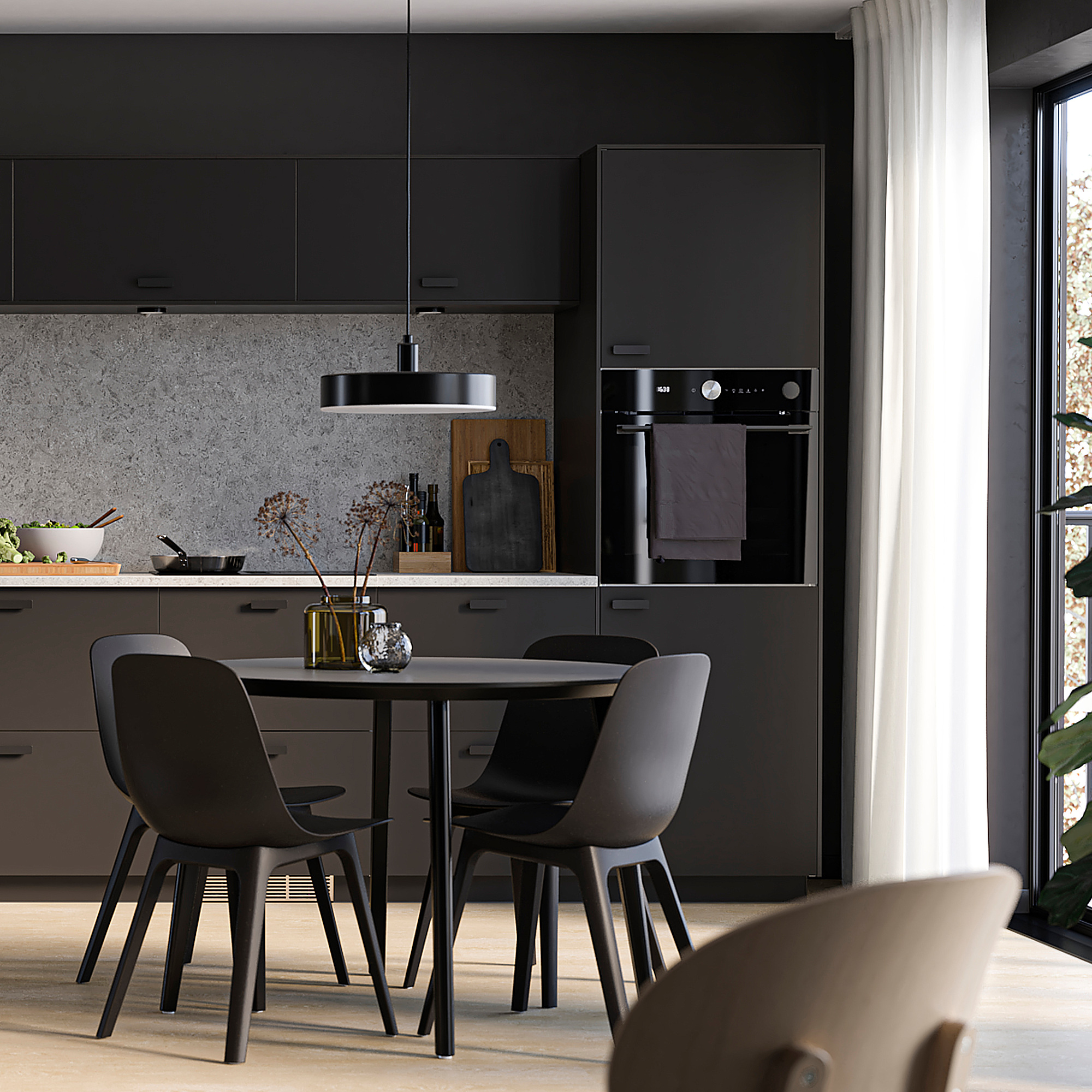 METOD/MAXIMERA high cabinet with cleaning interior